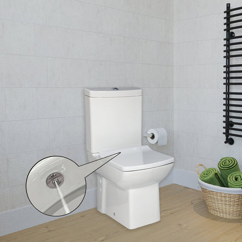 Laura Closed Couple Combined Bidet Toilet With Soft Close Seat - www.ultrabathroom.com