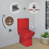 Laura RED Closed Couple Combined Bidet Toilet With Soft Close Seat - www.ultrabathroom.com