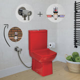 Laura RED Closed Couple Combined Bidet Toilet With Soft Close Seat - www.ultrabathroom.com