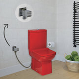 Laura RED Closed Couple Combined Bidet Toilet With Soft Close Seat - www.ultrabathroom.com