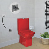 Laura RED Closed Couple Combined Bidet Toilet With Soft Close Seat - www.ultrabathroom.com