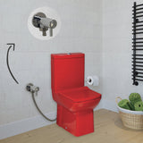 Laura RED Closed Couple Combined Bidet Toilet With Soft Close Seat - www.ultrabathroom.com