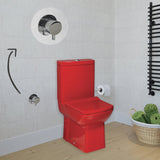 Laura RED Closed Couple Combined Bidet Toilet With Soft Close Seat - www.ultrabathroom.com