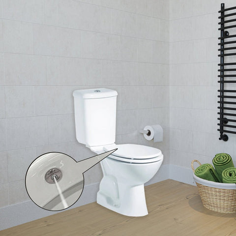 Pinara Closed Couple Combined Bidet Toilet With Soft Close Seat - www.ultrabathroom.com