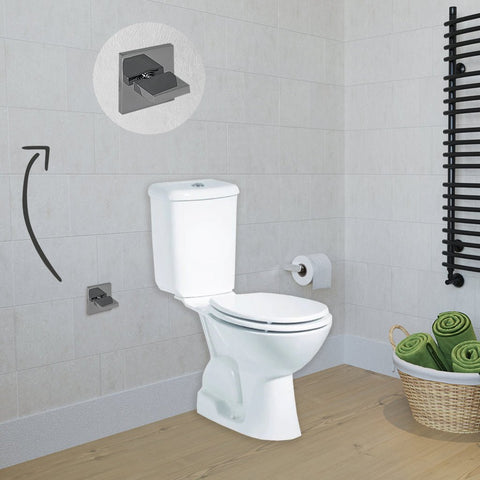 Pinara Closed Couple Combined Bidet Toilet With Soft Close Seat - www.ultrabathroom.com