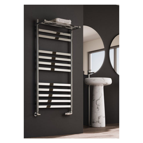 Reina Alento Wide Polished Finish Stainless Steel Radiator - www.ultrabathroom.com