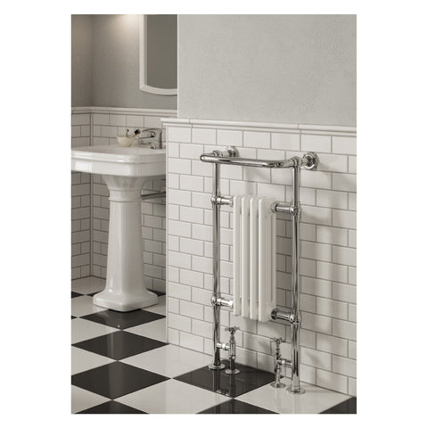 Reina Alicia 952mm x 479mm Chrome Finish Traditional Radiator - www.ultrabathroom.com