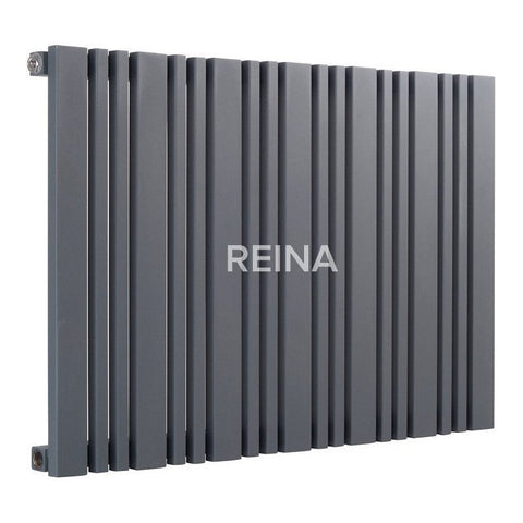 Reina Bonera Horizontal Anthracite Finish Designer Radiator - www.ultrabathroom.com