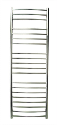 Reina Eos Curved Polished Finish Stainless Steel Designer Towel Rail - www.ultrabathroom.com