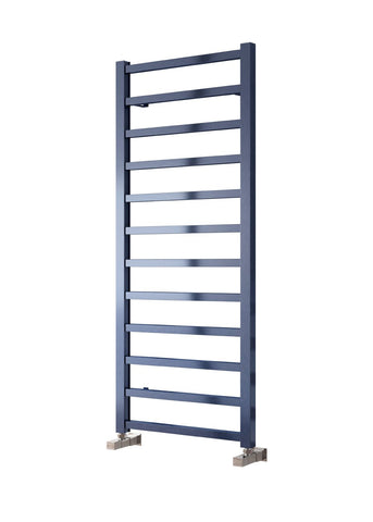 Reina Fano Vertical Aluminium Designer Towel Rails in Satin Blue Finish - www.ultrabathroom.com