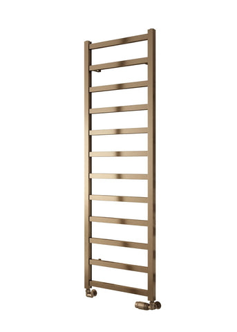 Reina Fano Vertical Aluminium Designer Towel Rails in Satin Bronze Finish - www.ultrabathroom.com