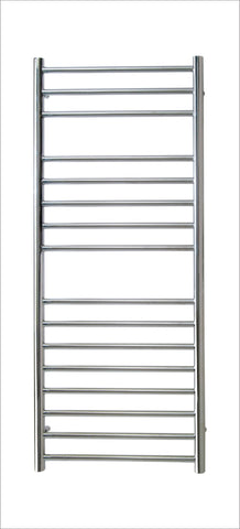 Reina Luna Vertical Flat Stainless Steel Polished Finish Designer Towel Rail - www.ultrabathroom.com
