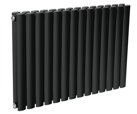 Reina Neva Horizontal Double Panel Anthracite Designer Radiators - www.ultrabathroom.com