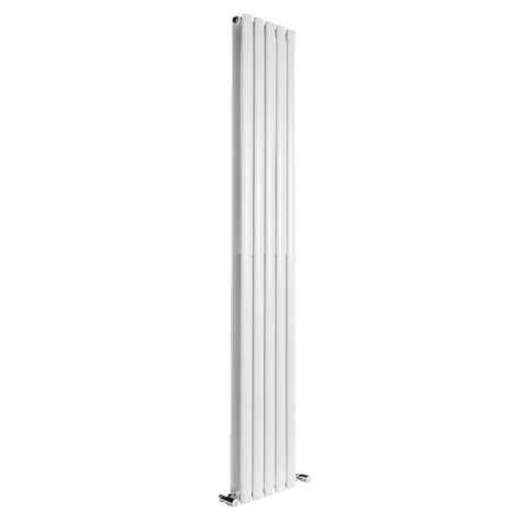 Reina Neva Vertical Double Panel White Finish Designer Radiator - www.ultrabathroom.com