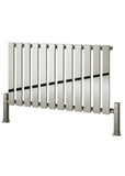 Reina Pienza Horizontal Panel Designer Radiator in Chrome Finish - www.ultrabathroom.com