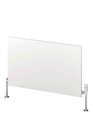 Reina Slimline Horizontal Flat Panel White Finish Designer Radiator - www.ultrabathroom.com