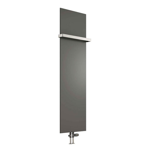 Reina Slimline Vertical Flat Panel Anthracite Finish Designer Radiator - www.ultrabathroom.com