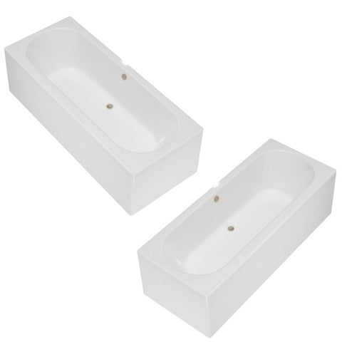 Round Double Ended Bath 1700 x 700mm - www.ultrabathroom.com