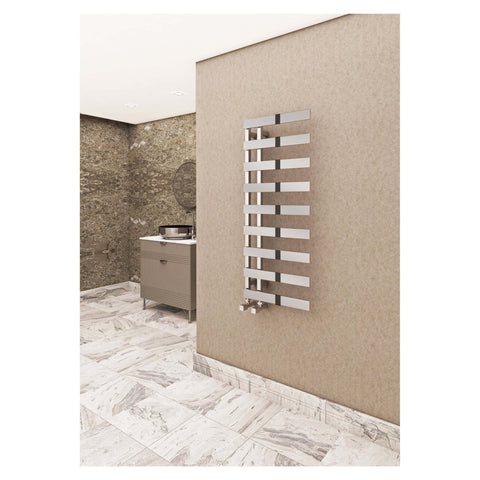Sanica Anora Designer Towel Rails / Radiators in Polished Chrome Finish - www.ultrabathroom.com
