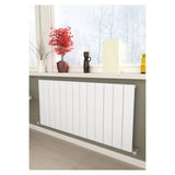 Sanica Cordoba Horizontal Aluminium Radiators White / Anthracite - www.ultrabathroom.com