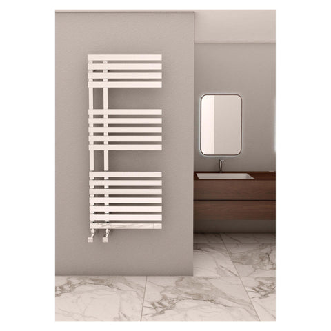 Sanica Elda Designer Towel Rails / Radiators in Polished Chrome Finish - www.ultrabathroom.com