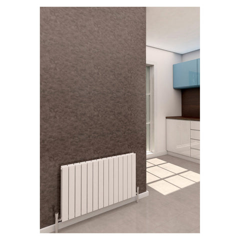 Sanica Vigo Designer Horizontal Radiators in White / Anthracite - www.ultrabathroom.com