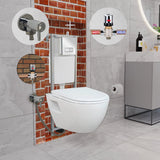 Short Projection Wall Hung Combined Bidet Toilet With Soft Close Seat - www.ultrabathroom.com