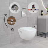 Short Projection Wall Hung Combined Bidet Toilet With Soft Close Seat - www.ultrabathroom.com