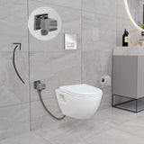 Short Projection Wall Hung Combined Bidet Toilet With Soft Close Seat - www.ultrabathroom.com