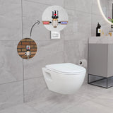 Short Projection Wall Hung Combined Bidet Toilet With Soft Close Seat - www.ultrabathroom.com
