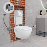 Short Projection Wall Hung Combined Bidet Toilet With Soft Close Seat - www.ultrabathroom.com