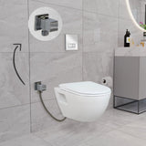 Short Projection Wall Hung Combined Bidet Toilet With Soft Close Seat - www.ultrabathroom.com