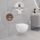 Short Projection Wall Hung Combined Bidet Toilet With Soft Close Seat - www.ultrabathroom.com