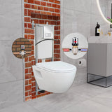 Short Projection Wall Hung Combined Bidet Toilet With Soft Close Seat - www.ultrabathroom.com