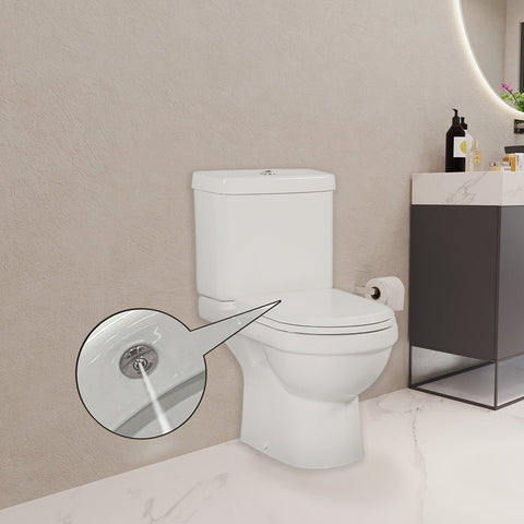 Valeria Closed Couple Combined Bidet Toilet With Soft Close Seat - www.ultrabathroom.com