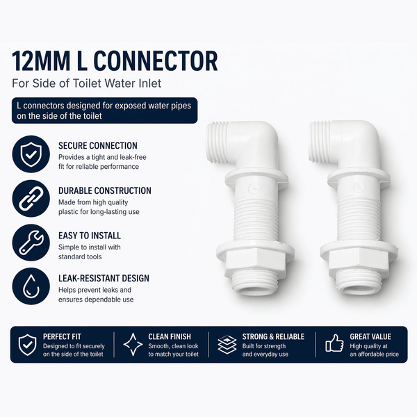 12mm L Connector for Toilet Side Water Inlet – Pair - www.ultrabathroom.com