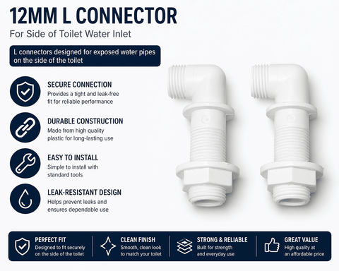 12mm L Connector for Toilet Side Water Inlet – Pair - www.ultrabathroom.com