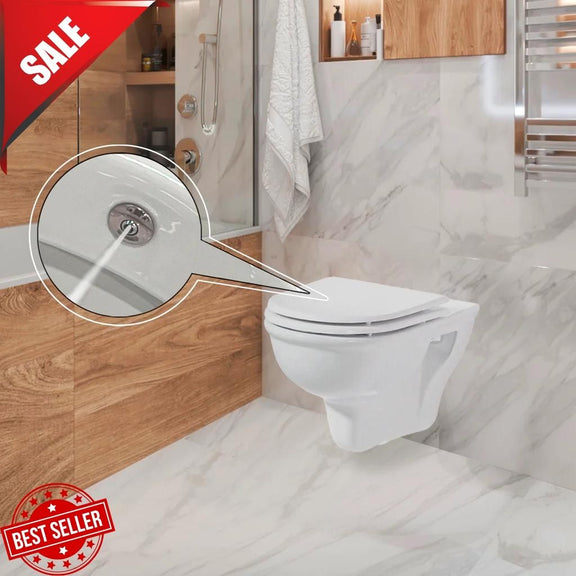 Celino Wall Hung Combined Bidet Toilet With Soft Close Seat