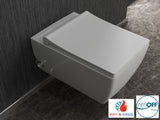 Alves Rimless Integrated Hot and Cold Wall Hung Combined Bidet Toilet With Soft Close Seat - www.ultrabathroom.com