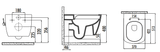 Elegance Integrated Rimless Hot and Cold Wall Hung Combined Bidet Toilet With Soft Close Seat - www.ultrabathroom.com