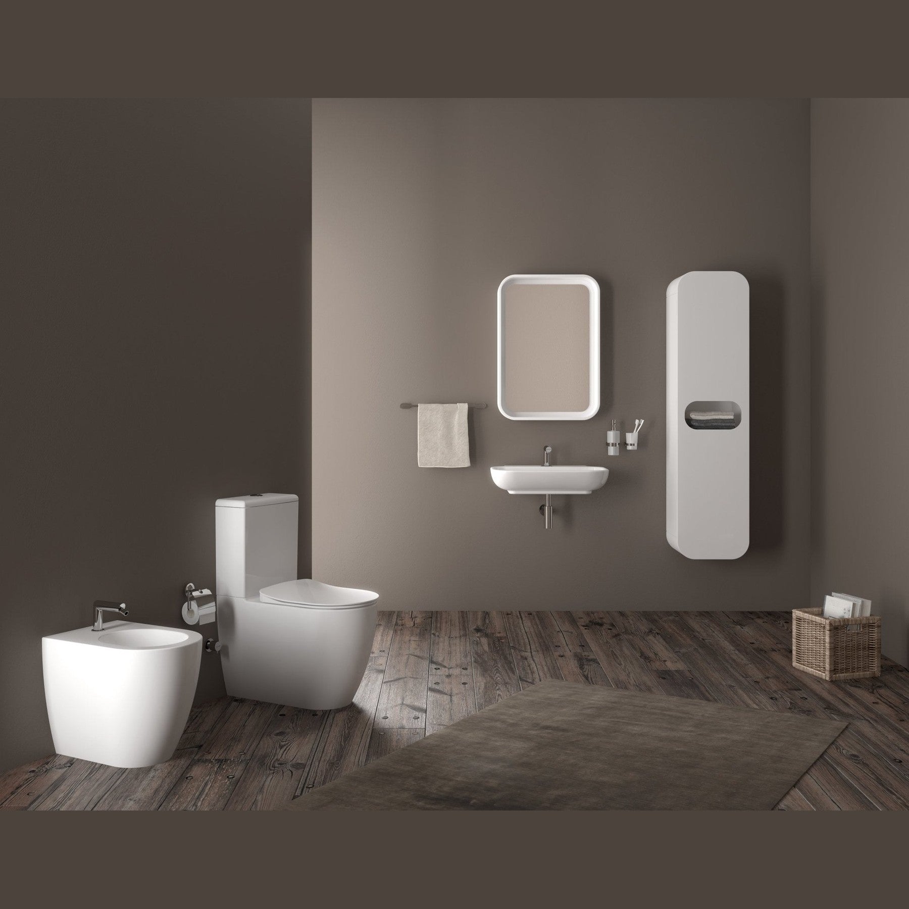 Franco Closed Couple Combined Bidet Toilet With Soft Close Seat - www.ultrabathroom.com