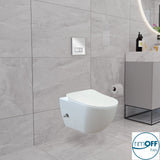Franco Integrated Rimless Hot and  Cold Wall Hung Combined Bidet Toilet With Soft Close Seat