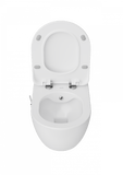 Franco Integrated Rimless Hot and Cold Wall Hung Combined Bidet Toilet With Soft Close Seat - www.ultrabathroom.com