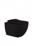 Franco Matt Black Wall Hung Combined Bidet Toilet With Soft Close Seat - www.ultrabathroom.com