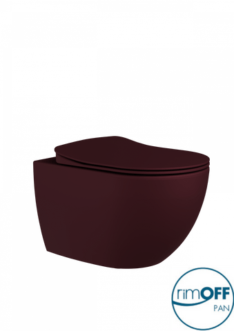Franco Rimless Berry Wall Hung Combined Bidet Toilet With Soft Close Seat - www.ultrabathroom.com