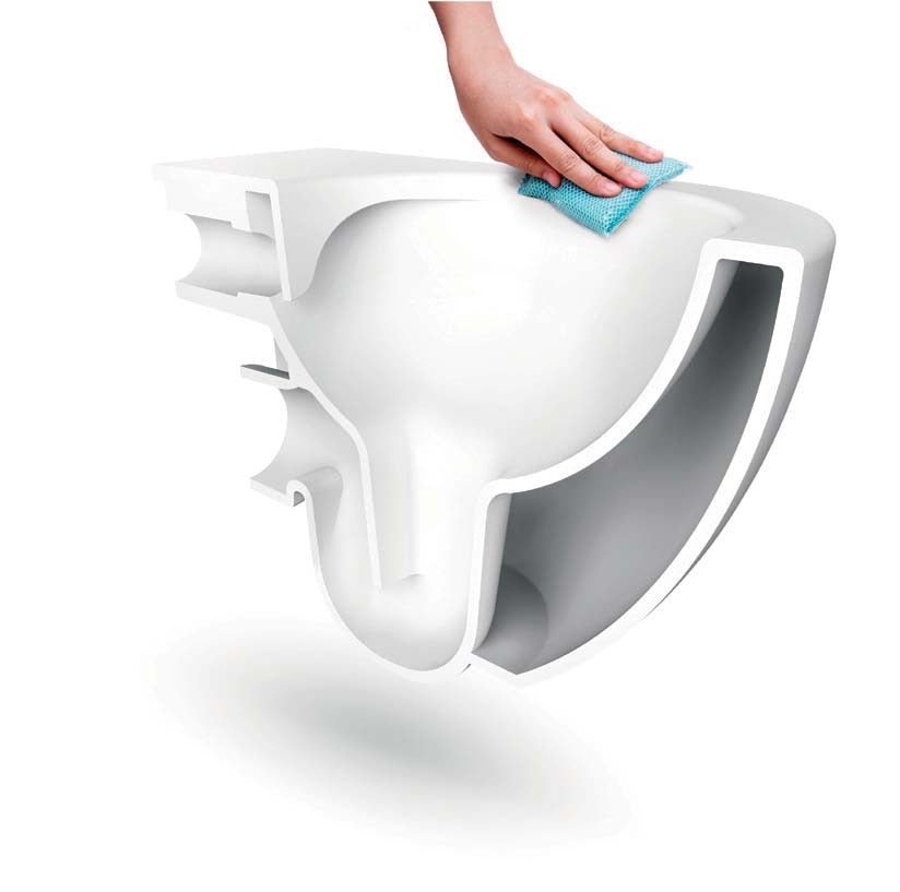 Franco Rimless Cool Grey Wall Hung Combined Bidet Toilet With Soft Close Seat - www.ultrabathroom.com