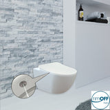 Franco Rimless Wall Hung Combined Bidet Toilet With Soft Close Seat