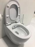 Franco Rimless Wall Hung Combined Bidet Toilet With Soft Close Seat - www.ultrabathroom.com