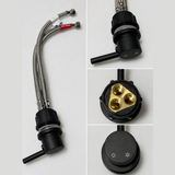 Integrated Bidet Toilet Mixer Tap – Hot & Cold – Black Finish - www.ultrabathroom.com
