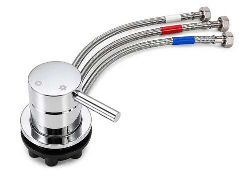 Integrated Bidet Toilet Mixer Tap – Hot & Cold – Chrome Finish - www.ultrabathroom.com